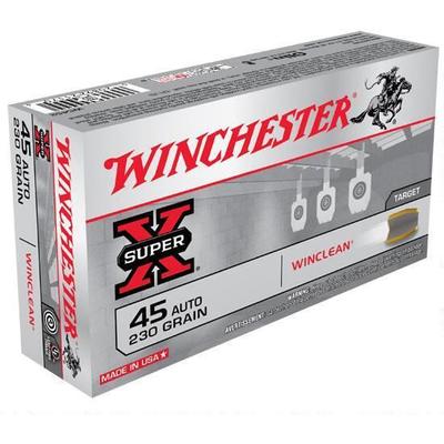 Winchester Ammo WinClean 45 ACP 185 Grain Brass En Winchester Ammo WinClean 45 ACP 185 Grain Brass En