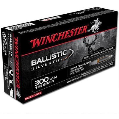 Winchester Ammo Supreme 300 WSM 150 Grain Silverti