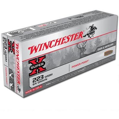 Winchester Ammo Super-X 223 WSSM 64 Grain Power-Po