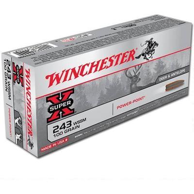 Winchester Ammo Super-X 243 WSSM 100 Grain Power-P