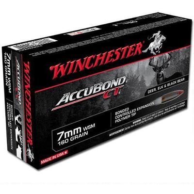 Winchester Ammo Supreme 7mm WSM AccuBond CT 160 Gr Winchester Ammo Supreme 7mm WSM AccuBond CT 160 Gr