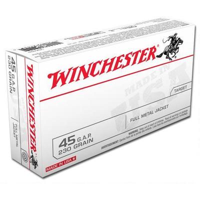 Winchester Ammo Best Value 45 GAP 230 Grain FMJ 50