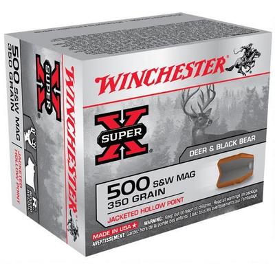 Winchester Ammo Super-X 500 S&W 350 Grain JHP