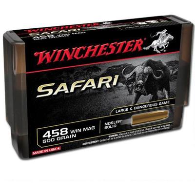 Winchester Ammo Supreme 458 Win Mag 500 Grain Nosl