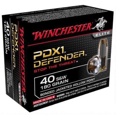 Winchester Ammo Elite PDX1 Defender 40 S&W Bon Winchester Ammo Elite PDX1 Defender 40 S&W Bon