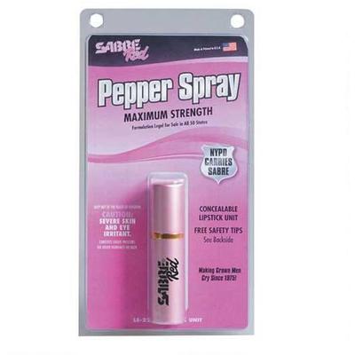 Sabre Pink Lipstick Pepper Spray 10 Bursts .75oz 1