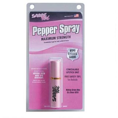 Sabre Pink Lipstick Pepper Spray 10 Bursts .75oz 1 Sabre Pink Lipstick Pepper Spray 10 Bursts .75oz 1
