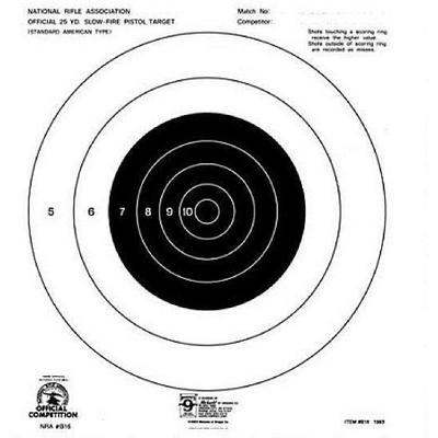 Hoppes 25 Yard 10x12 Slow Fire Targets 20-Pack