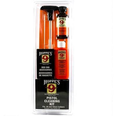 Hoppes Cleaning Kits Pistol Alum Rod 40/10mm Clam