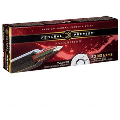 Federal Ammo 7mm WSM 160 Grain Nosler AccuBond [P7 Federal Ammo 7mm WSM 160 Grain Nosler AccuBond [P7