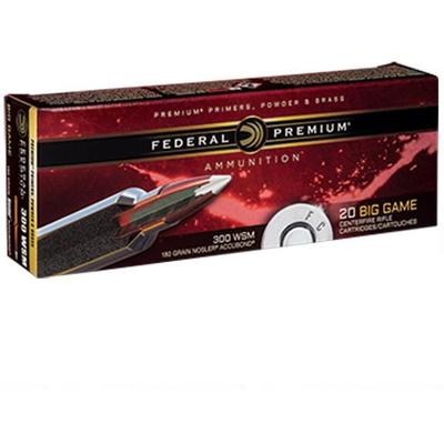 Federal Ammo 300 WSM Nosler AccuBond 180 Grain 20