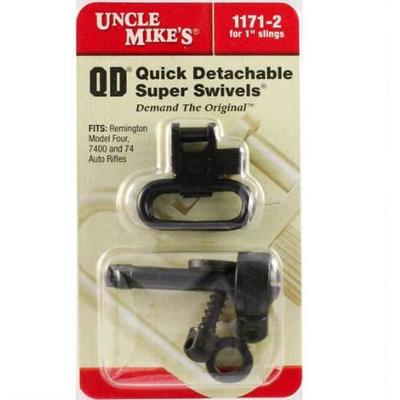 Uncle Mikes 1in Black Sling Swivels For Remington