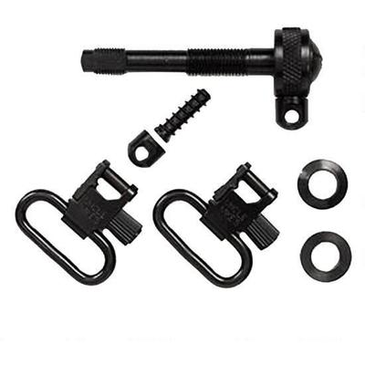 Uncle Mikes 1in Black Quick Detach Sling Swivels F