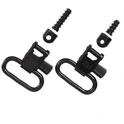 Uncle Mikes 1in Black Quick Detach Sling Swivels F