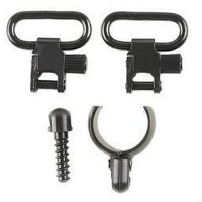 Uncle Mikes 1in Black Quick Detach Sling Swivels [