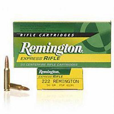 Remington Ammo 222 Rem 50 Grain PSP 20 Rounds [R22