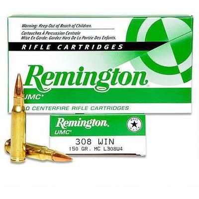 Remington Ammo UMC 308 Winchester 150 Grain Metal