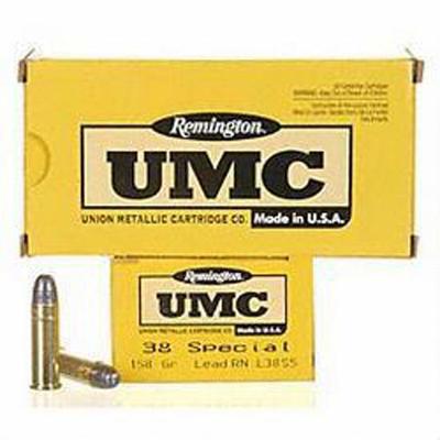 Remington Ammo UMC 38 Special RN 158 Grain 50 Roun