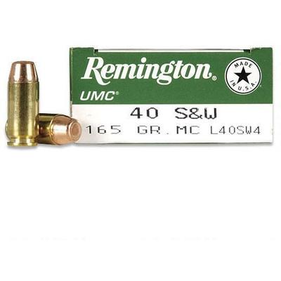 Remington Ammo UMC 40 S&W Metal Case 165 Grain