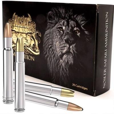 Nosler Ammo Safari 505 Gibbs Nosler Solid 525 Grai