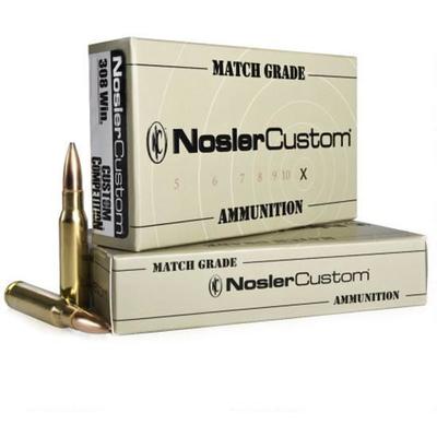 Nosler Ammo Trophy 308 Winchester Custom 155 Grain