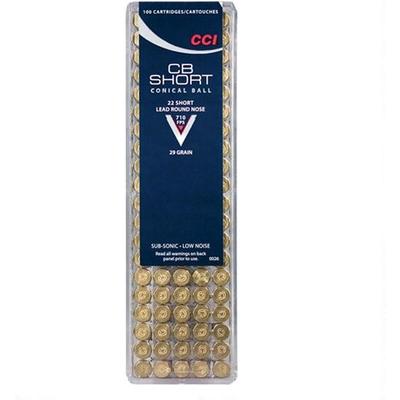 CCI Rimfire Ammo Low Noise .22 CB Short LRN 29 Gra