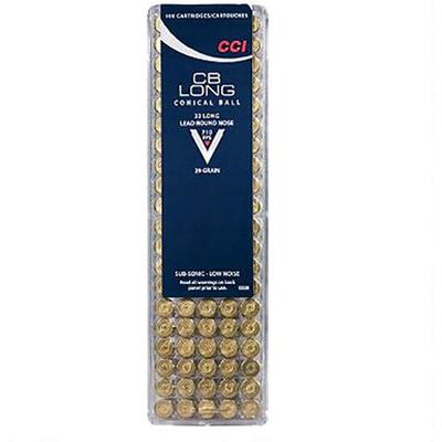 CCI Rimfire Ammo Low Noise .22 Long CB LRN 29 Grai
