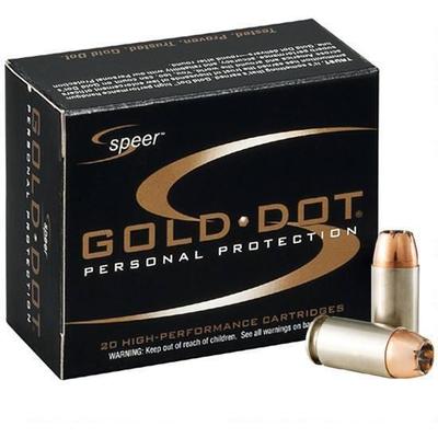 Speer Ammo Gold Dot 9mm 115 Grain Gold Dot HP 20 R