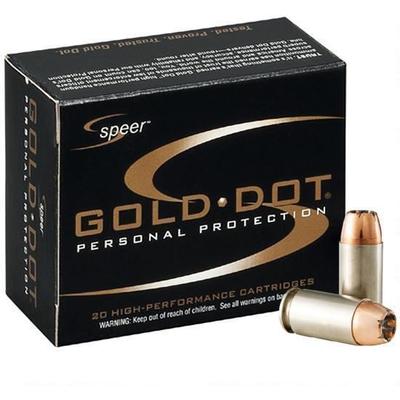 Speer Ammo Gold Dot 45 GAP 185 Grain Gold Dot HP 2