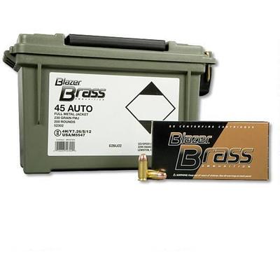 CCI Ammo Blazer 45 ACP 230 Grain FMJ RN 200 Rounds