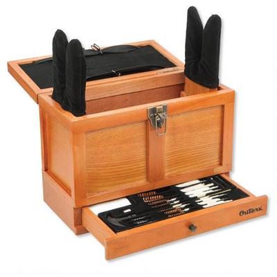 Outers Cleaning Kits Universal Wood Chest 25-Piece