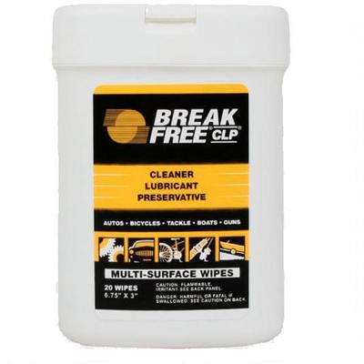 BreakFree Cleaning Supplies Weapon Wipes 6x3 20-Pa