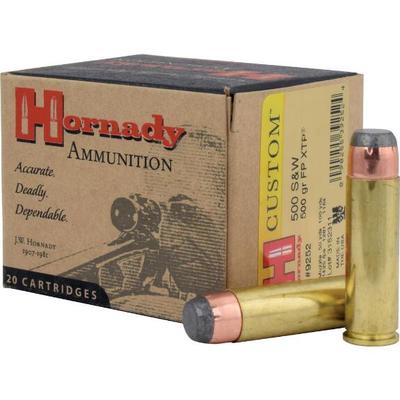 Hornady Ammo 500 S&W 500 Grain XTP Flat Point Hornady Ammo 500 S&W 500 Grain XTP Flat Point