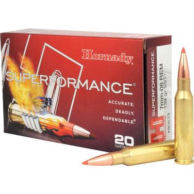 Hornady Ammo Super Shock Tip 7mm-08 Remington SST