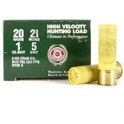 Estate Shotshells HV Hunting 20 Gauge 2.75in 1oz #