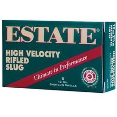 Estate Shotshells HV 12 Gauge 2.75in 1oz Slug 5 Ro