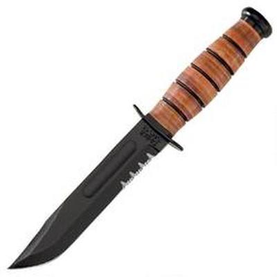 Ka-Bar Knife USMC Short 5.25in Fxd 1095 Cro-Van Cl