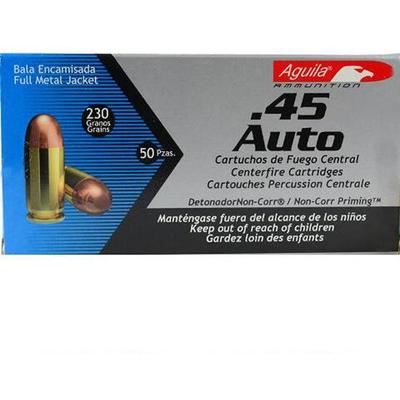 Aguila Ammo 45 ACP 230 Grain FMJ 50 Rounds [1E4521