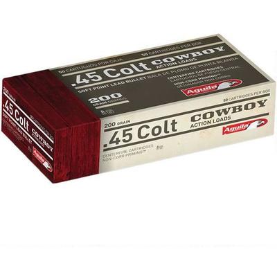 Aguila Ammo 45 Colt (LC) 200 Grain SP 50 Rounds [1