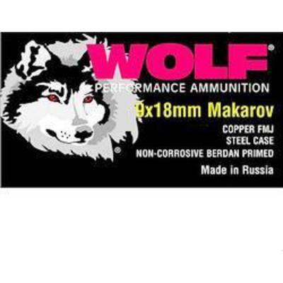 Wolf Ammo Military Classic 9x18mm Makarov FMJ 95 G