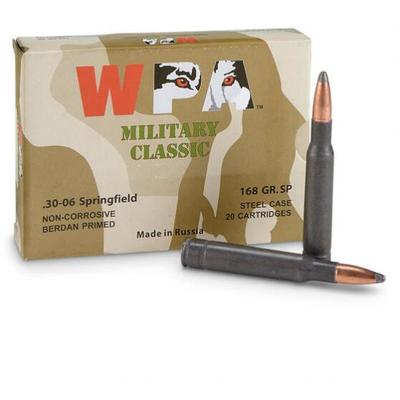 Wolf Ammo Military Classic 30-06 Springfield SP 16