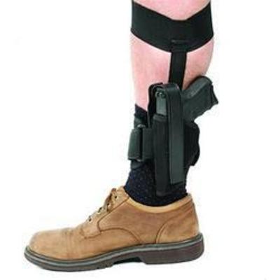 Blackhawk Ankle Holster 10 Black Knit Fabric [40AH