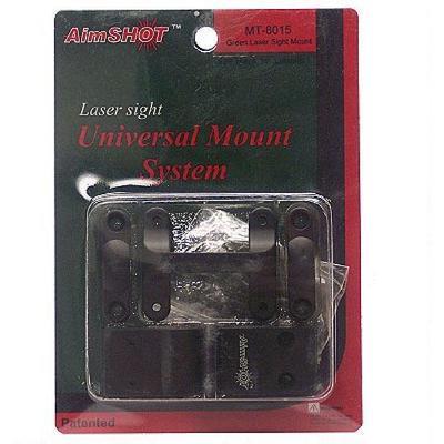 Aimshot Weaver Style Laser Mount Matte Black Finis