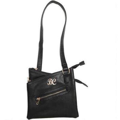 Bulldog Cross Body Style Purse Black [BDP030]