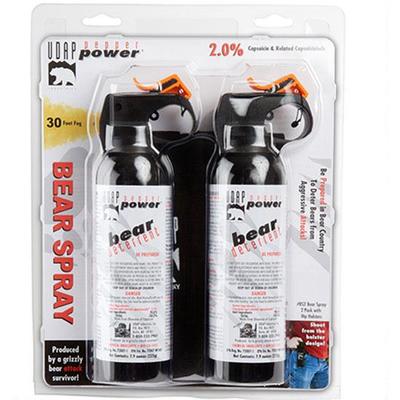 UDAP Bear Spray 7.9oz/225g up-to 35 Feet 2-Pack Bl
