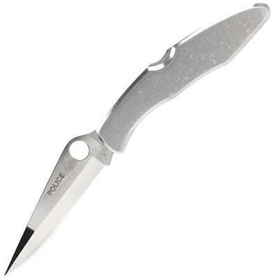 Spyderco Knife Police 4 -1/8in VG-10 Stainless/Pla