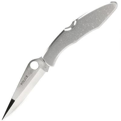 Spyderco Knife Police 4 -1/8in VG-10 Stainless/Pla Spyderco Knife Police 4 -1/8in VG-10 Stainless/Pla