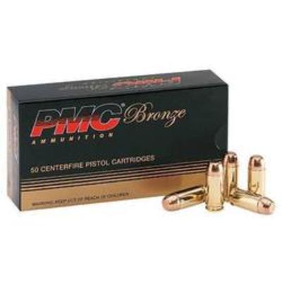 PMC Ammo Bronze 40 S&W 180 Grain FMJ Flat Poin