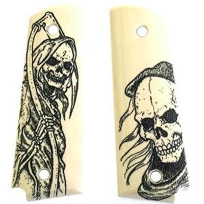Hogue Govt Ivory Poly Grim Reaper Grip Panels [450