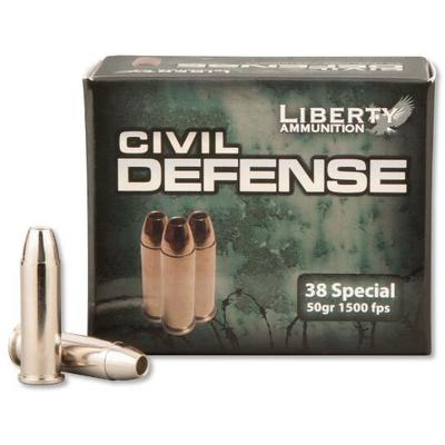 Liberty Ammo Civil Defense 38 Special LF Fragmenti